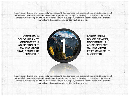 Les cercles et les chiffres, Diapositive 2, 03632, Formes — PoweredTemplate.com