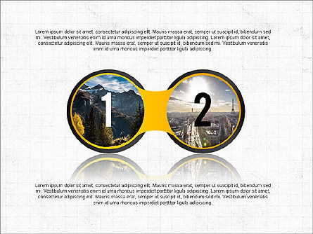 Les cercles et les chiffres, Diapositive 3, 03632, Formes — PoweredTemplate.com