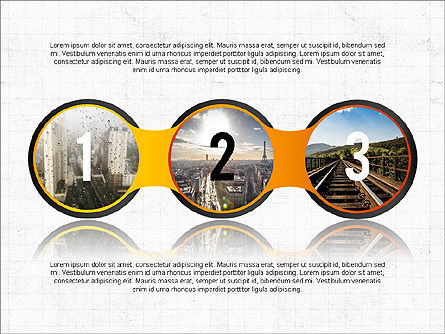 Les cercles et les chiffres, Diapositive 4, 03632, Formes — PoweredTemplate.com