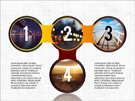 Les cercles et les chiffres, Diapositive 5, 03632, Formes — PoweredTemplate.com