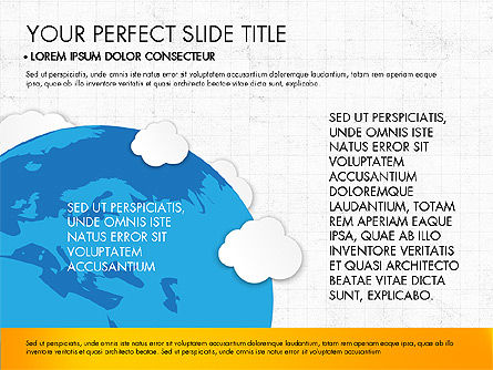 Infografis Bisnis Dengan Grafik, Templat PowerPoint, 03635, Infografis — PoweredTemplate.com
