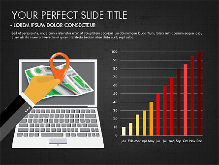 Infografía de negocios con gráficos, Diapositiva 16, 03635, Infografías — PoweredTemplate.com