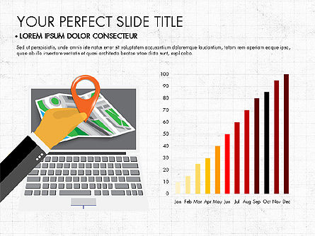 Infographics do negócio com cartas, Deslizar 8, 03635, Infográficos — PoweredTemplate.com