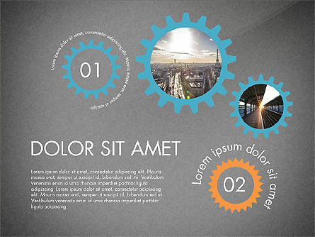 Cogwheels and Options, Slide 10, 03637, Presentation Templates — PoweredTemplate.com