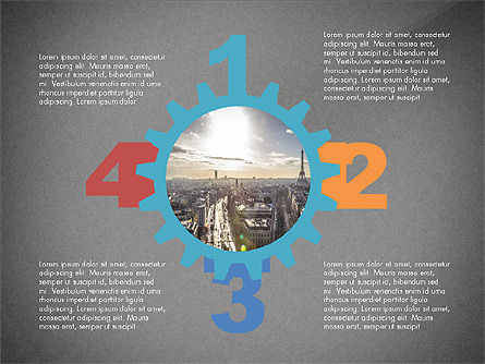 Ruedas dentadas y opciones, Diapositiva 11, 03637, Plantillas de presentación — PoweredTemplate.com