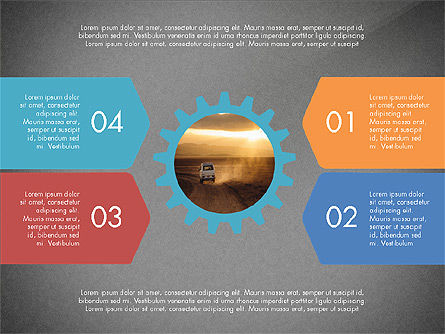 Cogwheels Dan Pilihan, Slide 12, 03637, Templat Presentasi — PoweredTemplate.com