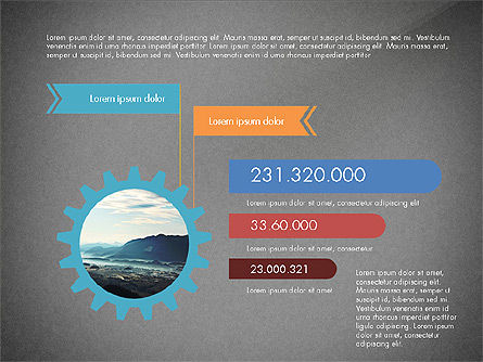 Ruedas dentadas y opciones, Diapositiva 15, 03637, Plantillas de presentación — PoweredTemplate.com