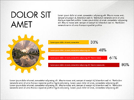 Ruedas dentadas y opciones, Diapositiva 5, 03637, Plantillas de presentación — PoweredTemplate.com