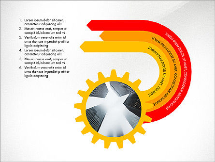 Cogwheels e opções, Deslizar 8, 03637, Modelos de Apresentação — PoweredTemplate.com