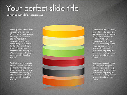 Grafico a barre cilindro impilato, Slide 12, 03639, Diagrammi Grafici — PoweredTemplate.com
