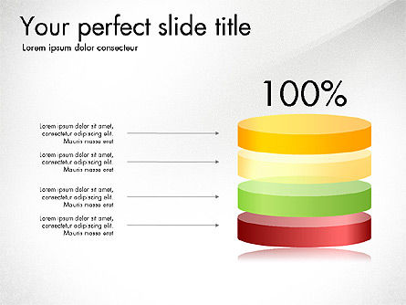누적 실린더 막대 차트, 슬라이드 7, 03639, 그래프 차트 — PoweredTemplate.com