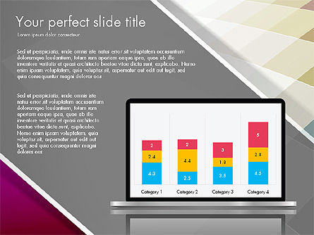 Plate-forme de présentation de rapports conçue à plat, Diapositive 12, 03641, Modèles de présentations — PoweredTemplate.com