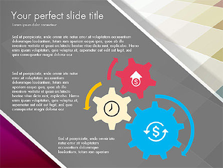 Flat ontworpen rapport presentatie dek, Dia 13, 03641, Presentatie Templates — PoweredTemplate.com