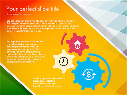 Flat Designed Report Presentation Deck, Slide 5, 03641, Presentation Templates — PoweredTemplate.com