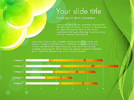 Présentation en couleurs vertes, Diapositive 10, 03642, Modèles de présentations — PoweredTemplate.com