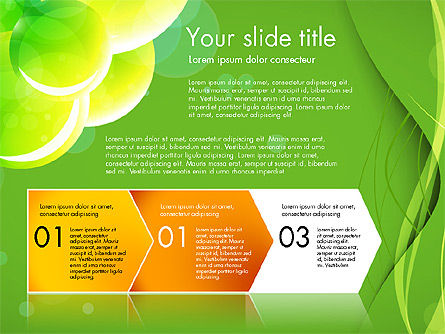 Présentation en couleurs vertes, Diapositive 12, 03642, Modèles de présentations — PoweredTemplate.com