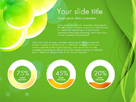 緑色のプレゼンテーション, スライド 13, 03642, プレゼンテーションテンプレート — PoweredTemplate.com