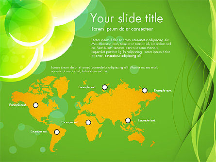 Presentatie in groene kleuren, Dia 15, 03642, Presentatie Templates — PoweredTemplate.com