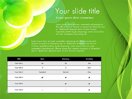 Präsentation in grünen Farben, Folie 16, 03642, Präsentationsvorlagen — PoweredTemplate.com
