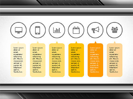 Icons e caixas de texto slide deck, Deslizar 15, 03643, Caixas de texto — PoweredTemplate.com