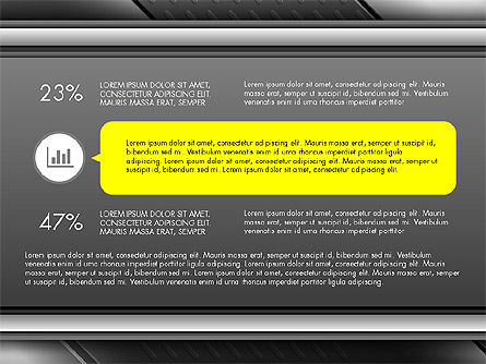 Icônes et boîtes de texte slide deck, Diapositive 6, 03643, Boîtes de texte — PoweredTemplate.com