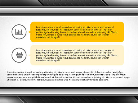 Iconos y cuadros de texto Slide Deck, Diapositiva 9, 03643, Cuadros de texto — PoweredTemplate.com