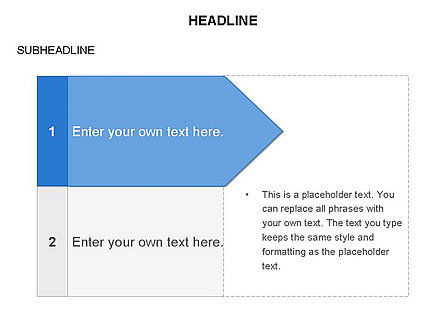 Formas de la flecha de proceso para la agenda, Diapositiva 2, 03648, Diagramas de proceso — PoweredTemplate.com