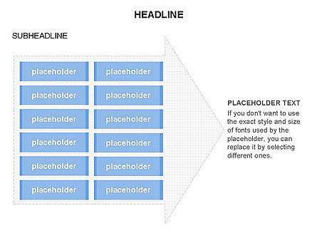 Panah Proses Agenda, Slide 28, 03649, Diagram Proses — PoweredTemplate.com