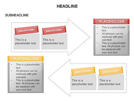 Panah Proses Agenda, Slide 40, 03649, Diagram Proses — PoweredTemplate.com