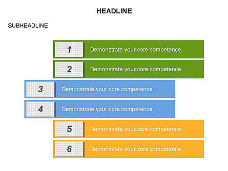 Lista de Agenda, Diapositiva 15, 03651, Diagramas de la etapa — PoweredTemplate.com
