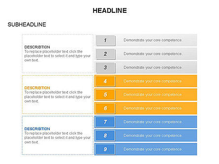 Daftar Agenda, Slide 35, 03651, Diagram Panggung — PoweredTemplate.com