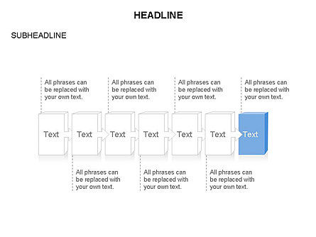Blocs de processus en chaîne, Diapositive 16, 03654, Schémas de procédés — PoweredTemplate.com