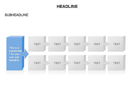 Blocs de processus en chaîne, Diapositive 31, 03654, Schémas de procédés — PoweredTemplate.com