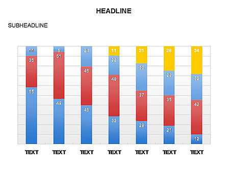 데이터 기반 그래프 차트, 슬라이드 18, 03656, 그래프 차트 — PoweredTemplate.com