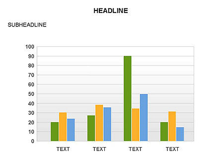 데이터 기반 그래프 차트, 슬라이드 37, 03656, 그래프 차트 — PoweredTemplate.com