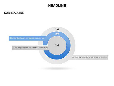 Cercles concentriques avec des étiquettes, Diapositive 15, 03657, Formes — PoweredTemplate.com
