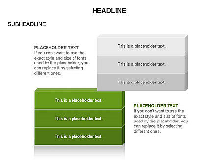 Parallelepipèdes de texte, Diapositive 34, 03658, Boîtes de texte — PoweredTemplate.com