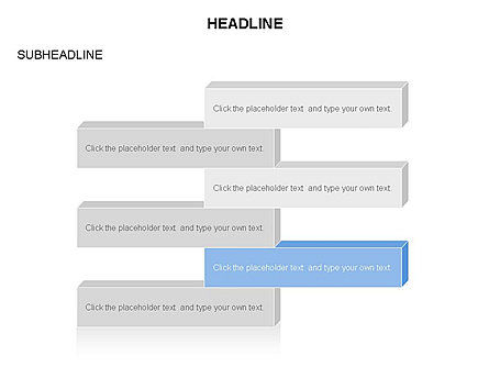 Text Parallelepipeds, Slide 6, 03658, Text Boxes — PoweredTemplate.com