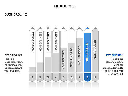 Lápiz Agenda, Diapositiva 16, 03659, Diagramas de la etapa — PoweredTemplate.com