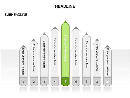 Lápiz Agenda, Diapositiva 23, 03659, Diagramas de la etapa — PoweredTemplate.com