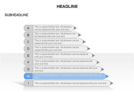 Lápiz Agenda, Diapositiva 9, 03659, Diagramas de la etapa — PoweredTemplate.com