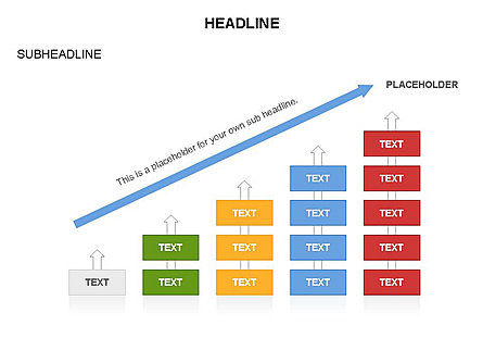 Stacked Process Diagram, Slide 15, 03666, Graph Charts — PoweredTemplate.com