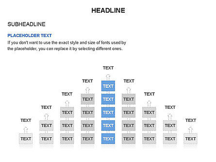 積み重ねられたプロセス図, スライド 26, 03666, グラフチャート — PoweredTemplate.com