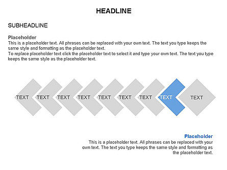 Calendrier des étapes de la relation carrée, Diapositive 9, 03668, Timelines & Calendars — PoweredTemplate.com