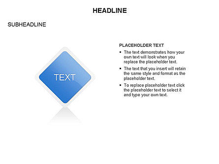 Timeline Tahap Hubungan Rhombus, Templat PowerPoint, 03669, Timelines & Calendars — PoweredTemplate.com