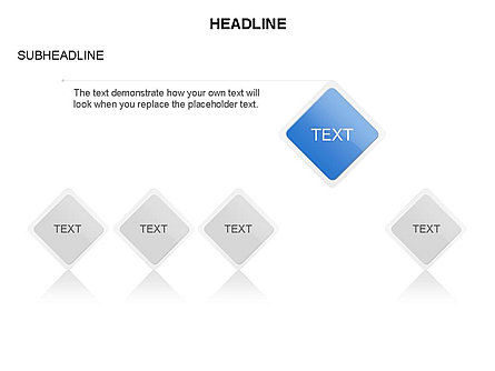 Rhombus Relationship Stages Timeline, Slide 13, 03669, Timelines & Calendars — PoweredTemplate.com