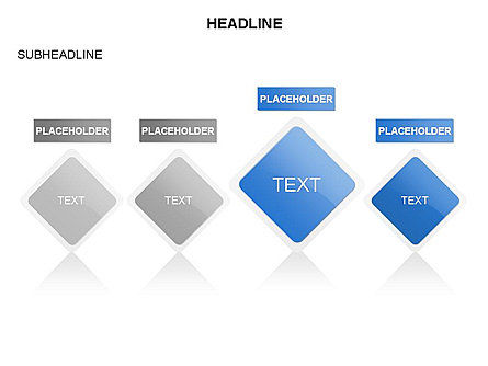 Rhombus Relationship Stages Timeline, Slide 14, 03669, Timelines & Calendars — PoweredTemplate.com
