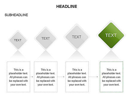 Rhombus Relationship Stages Timeline, Slide 18, 03669, Timelines & Calendars — PoweredTemplate.com