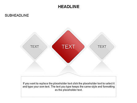 Rhombus Relationship Stages Timeline, Slide 19, 03669, Timelines & Calendars — PoweredTemplate.com