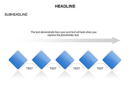 Rhombus relacionamento estágios cronograma, Deslizar 24, 03669, Timelines & Calendars — PoweredTemplate.com